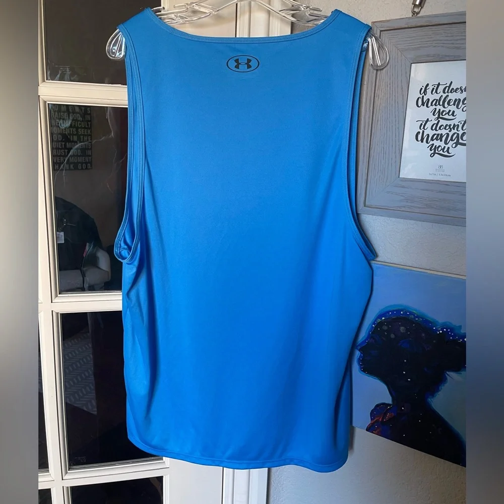 Under Armour Men’s XL Tech Tank Vibrant Blue NWOT - Picture 3 of 3